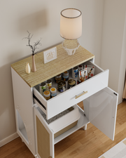 Hidden Litter Box Cabinet with Scratch Pad
