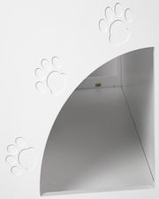 Hidden Litter Box Cabinet with Scratch Pad