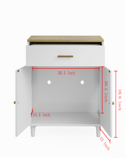 Hidden Litter Box Cabinet with Scratch Pad