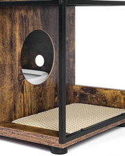 Litter Box Enclosure for 2 Cats.Cat Litter Box Furniture,Enclosed Cat Litter Boxes,Cat Furniture Cabinet,Rustic Brown